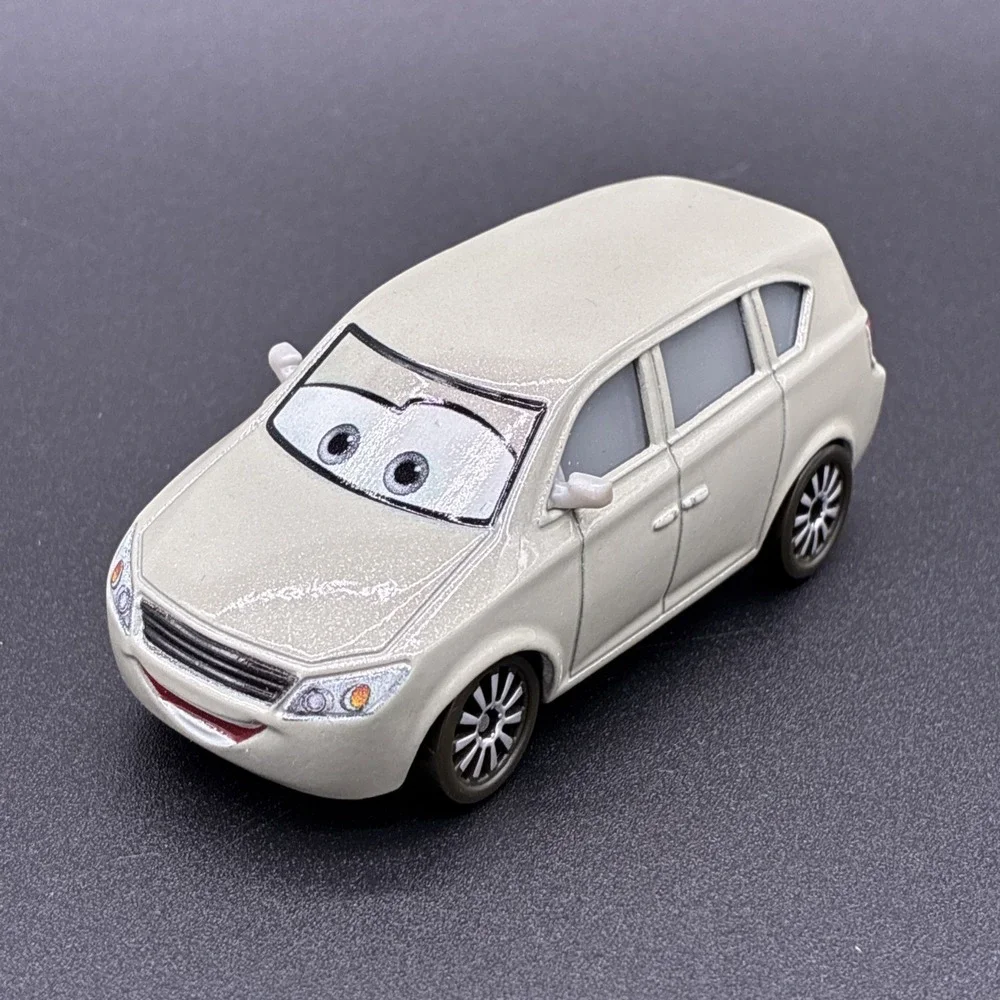 Disney Pixar Cars Melissa Bernabrake Gray Minivan Diecast Car Mattel